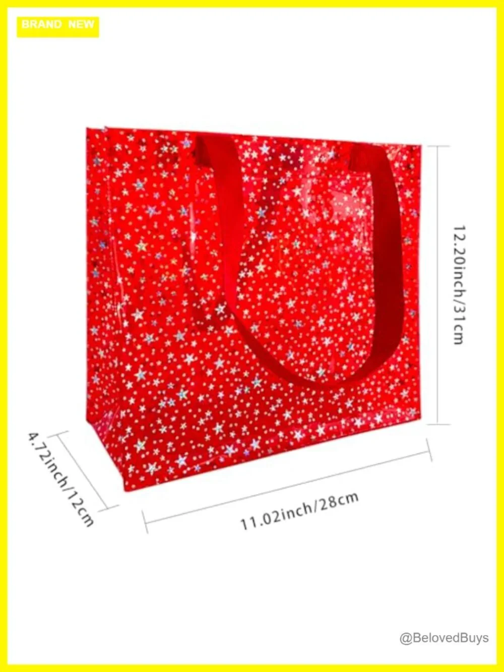 Clear Printed Star PVC Waterproof Tote Bag - Versatile Work & Shopping Shoulder